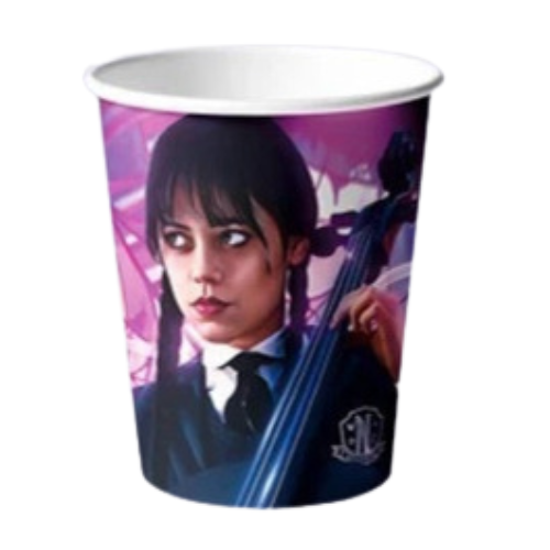 Wednesday Addams 9oz Paper Cups- 10 PK